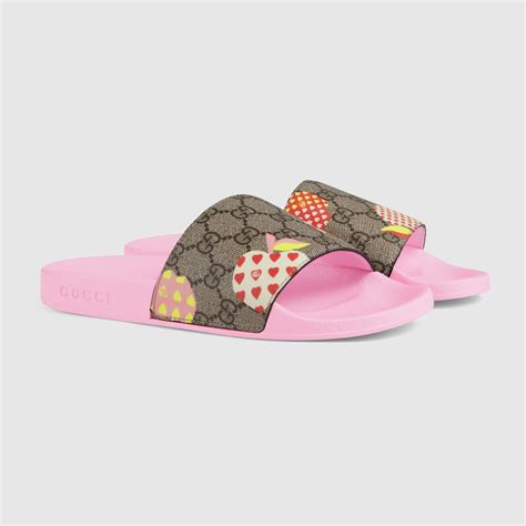 gucci les pommes sandals|Women's Gucci Les Pommes slide sandal .